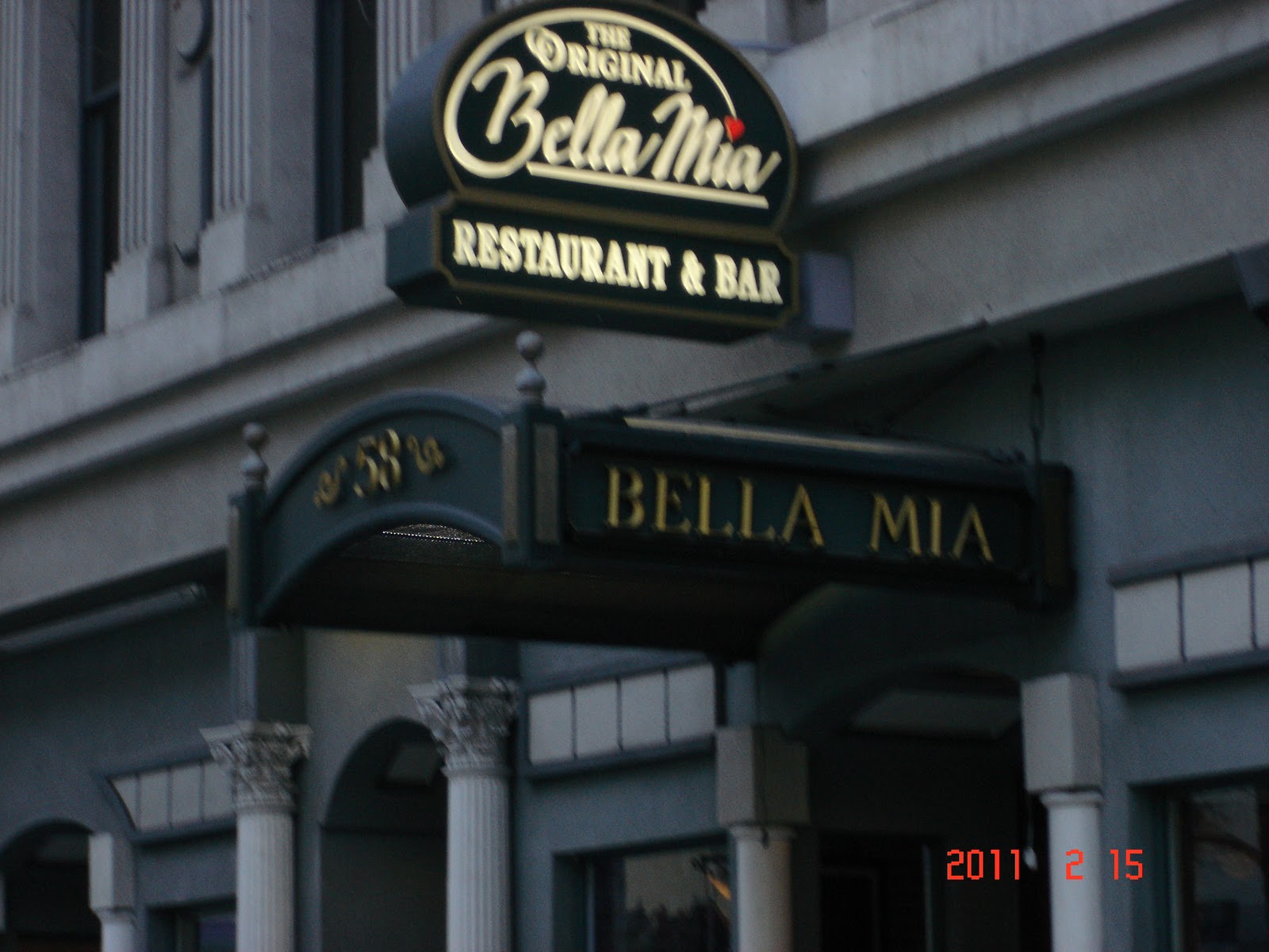 Silicon Valley Places Bella Mia Restaurant, Downtown, San Jose, Ca