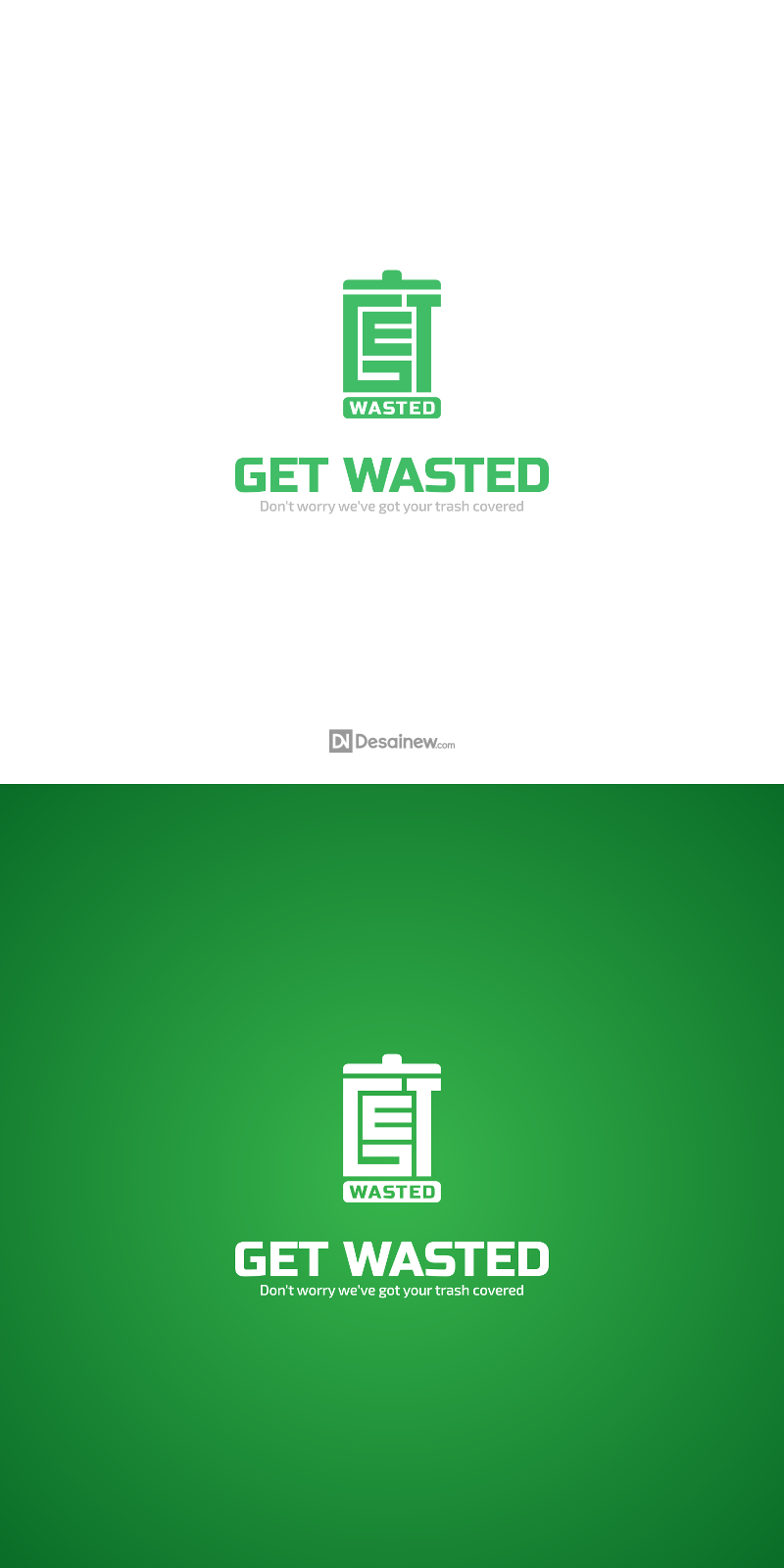 Get Wasted Logo Design Project Portfolio Desainew Studio