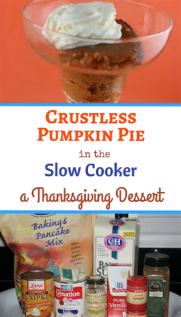 How to make a crustless pumpkin pie in the crockpot slow cooker. Low carb, gluten free, and and super easy and delicious!