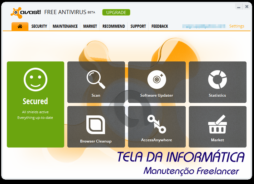 Antivírus gratuito com proteção antispyware para Windows 8, 7, Vista, ou XP