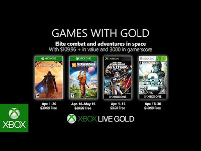 Xbox Games With Gold For April 2019  