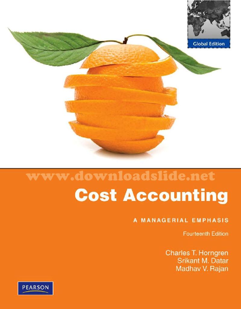 Ebook Cost Accounting 14th Edition by Horngren, Datar & Rajan (Global  Edition)