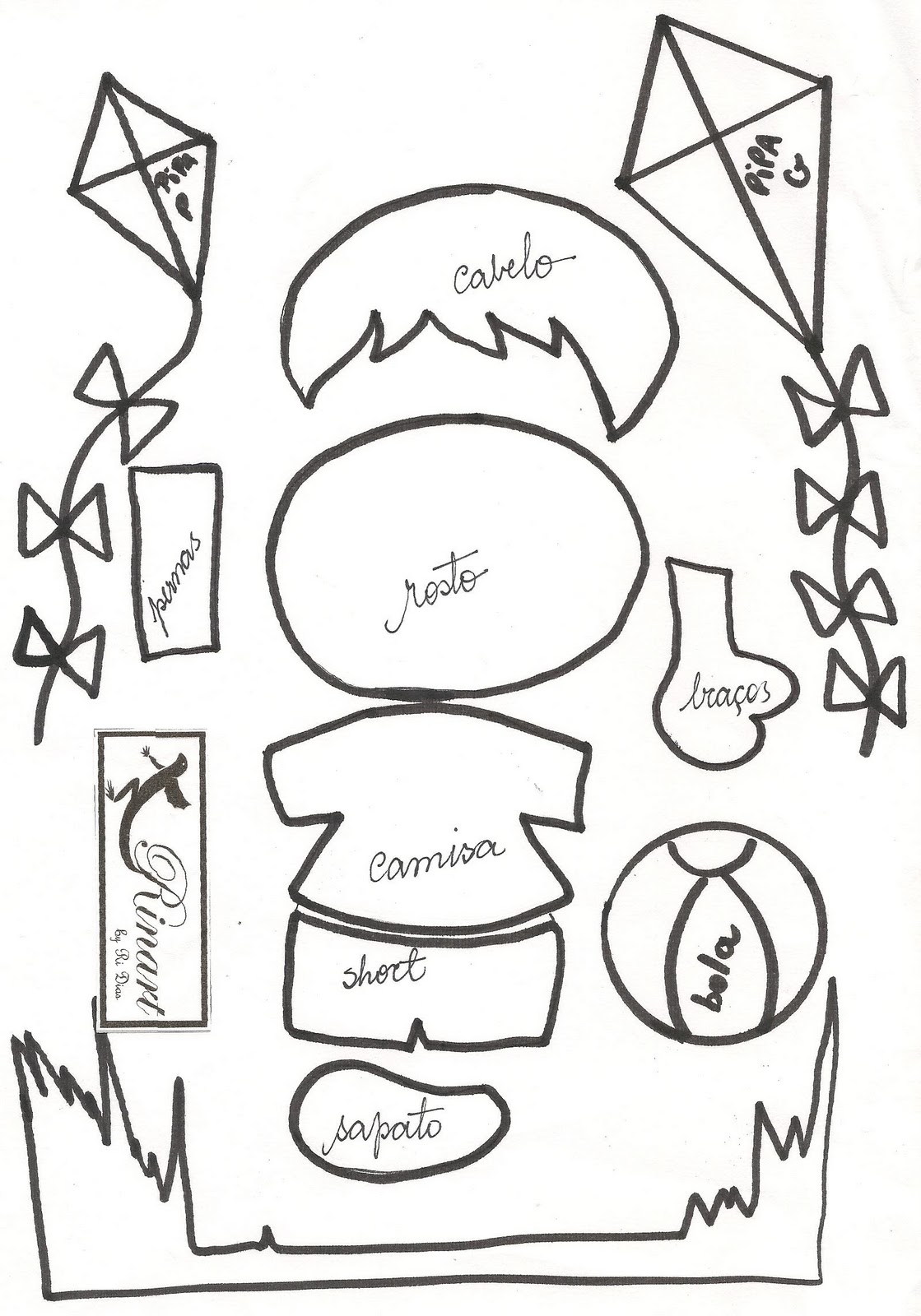 AtelieRinart MOLDES PARA PASTAS EM E.V.A. E PODE SER USADOS EM FELTRO