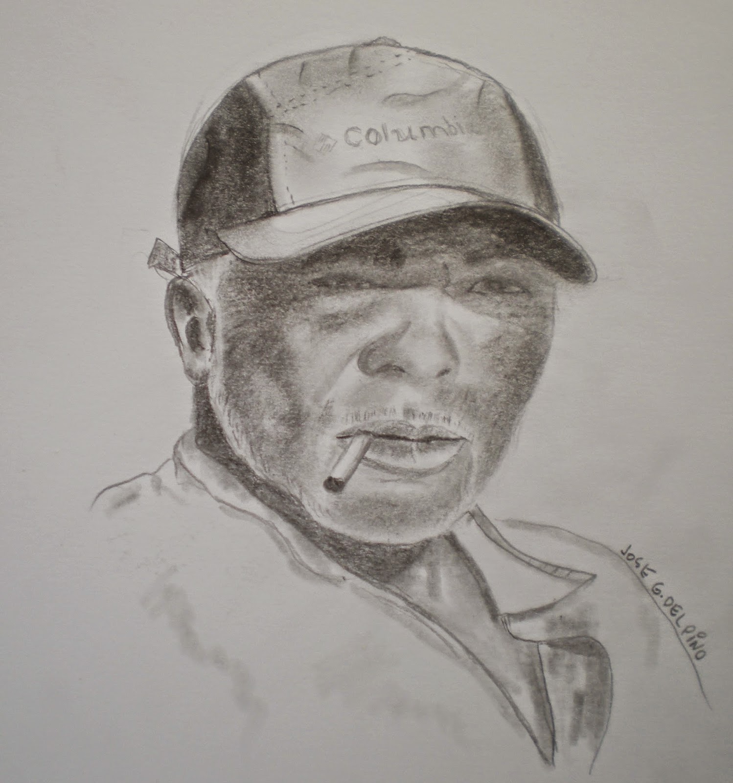 Dibujos y Pinturas: Hombre con Gorra