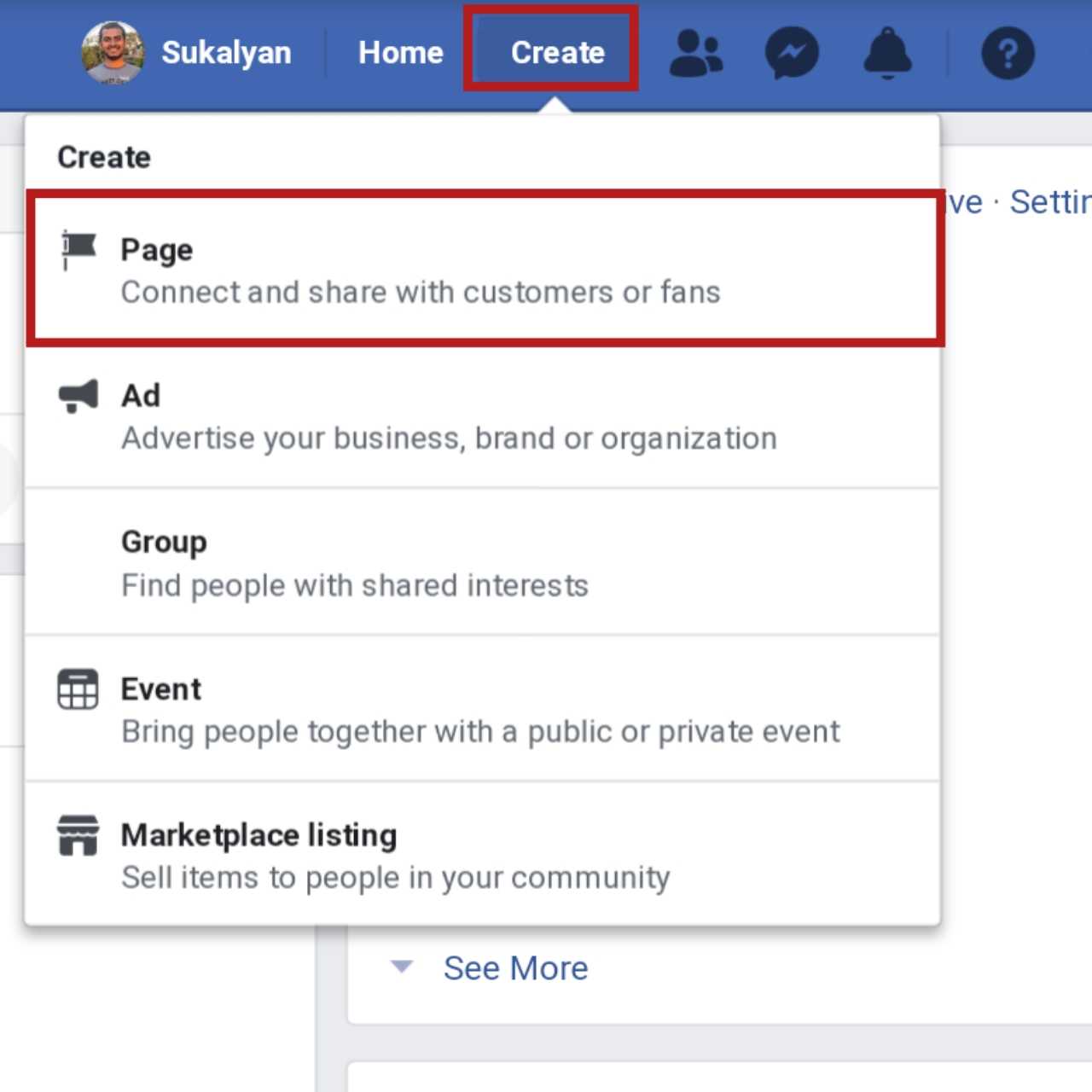 Create a Page Create a Page
