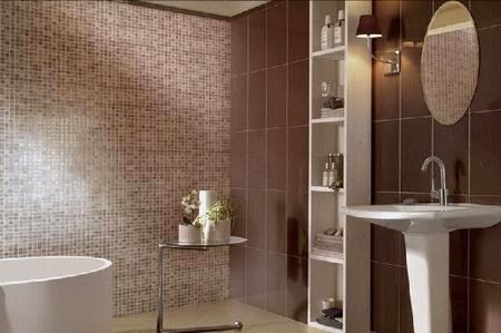 Baños modernos en color marrón - Colores en Casa