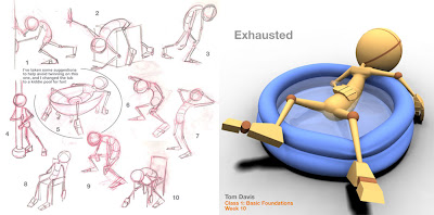 Artwork by Tom Davis: Animation Mentor Stu Poses