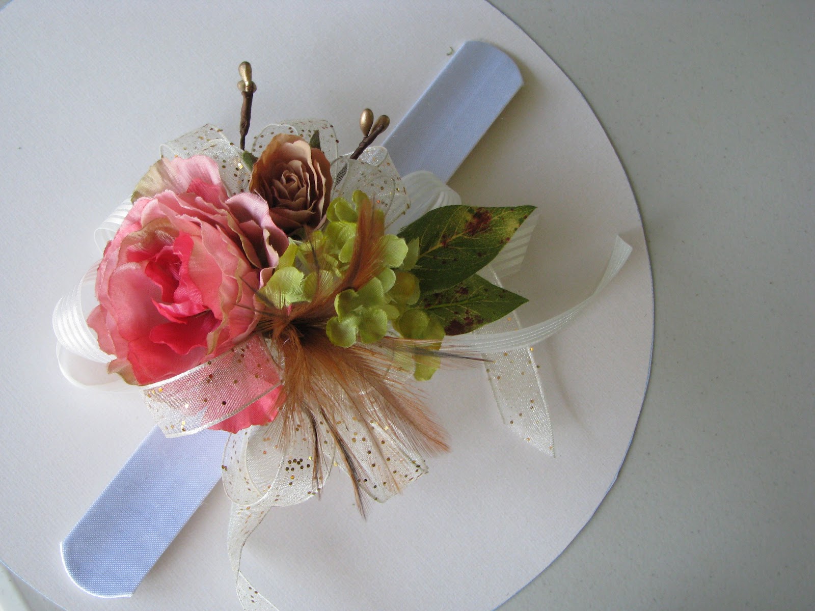 Violettas Silk Corsage