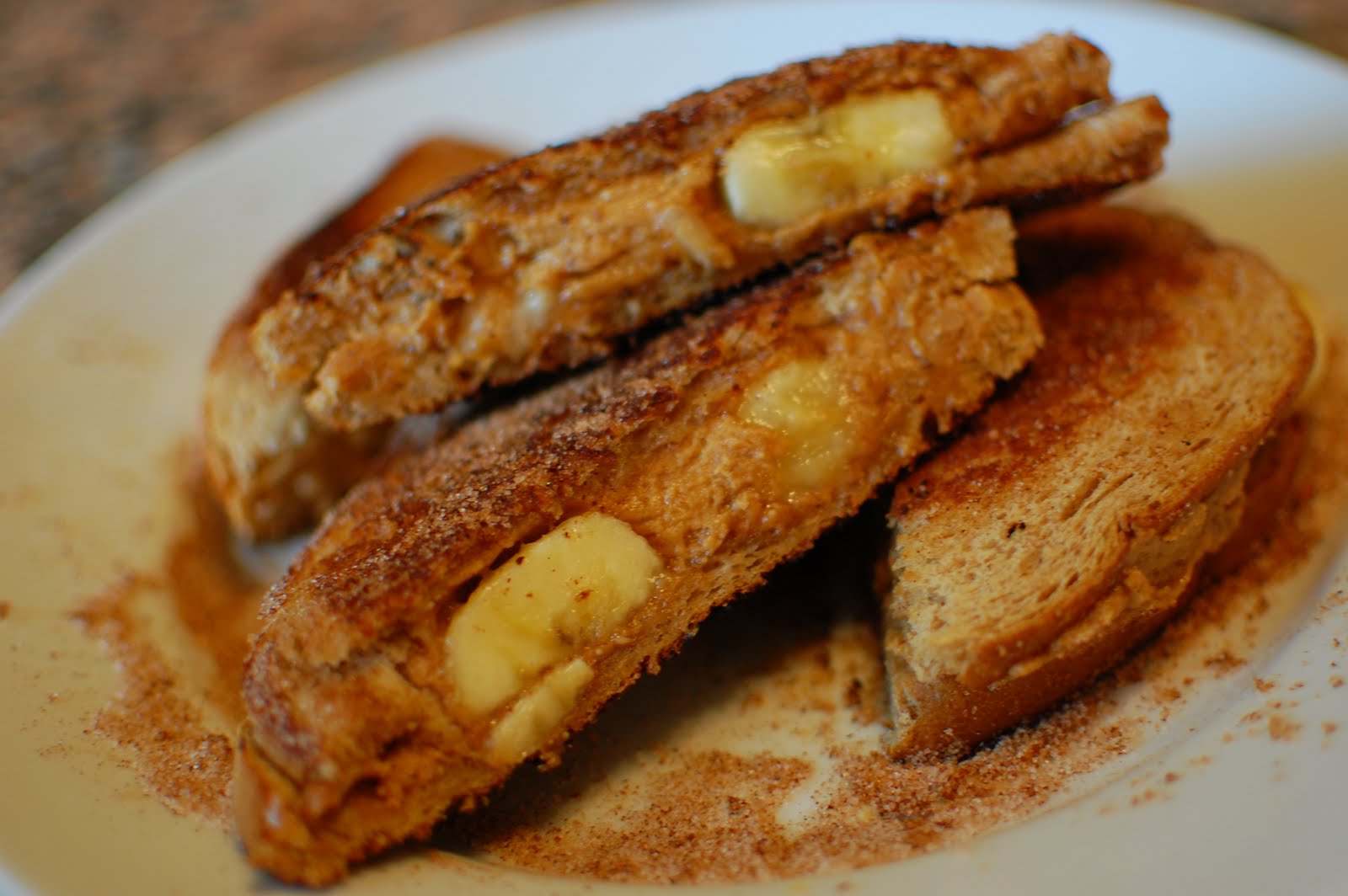 The Dapper Darling Paula's Fried Peanut Butter and Banana Sandwich on