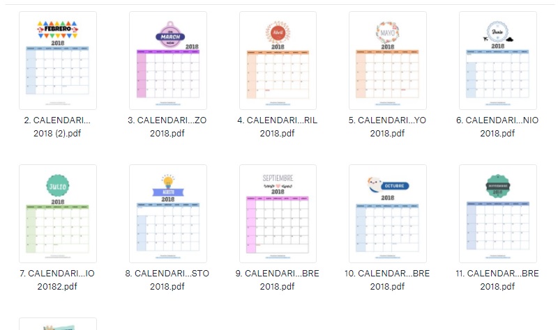 Calendario 2018 del Ministerio del Interior para imprimir Calendario 2018 del Ministerio del Interior para imprimir