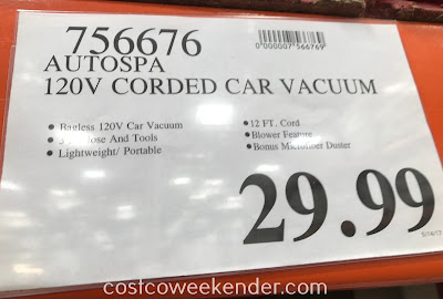 Deal for the Autospa Auto-Vac 120v Bagless Vacuum at Costco