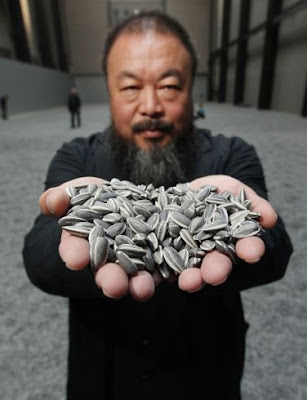 Ai Weiwei and sunflower seeds