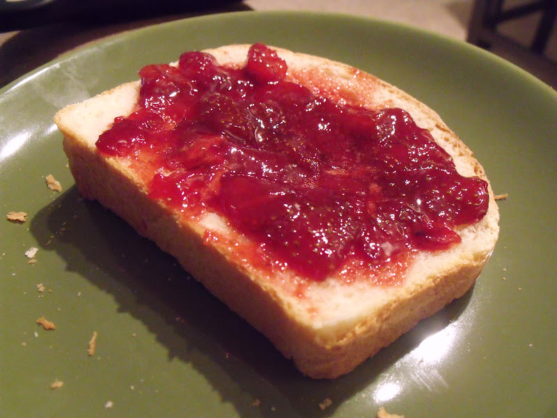 Simply Delicious Honey White Bread & Strawberry Jam