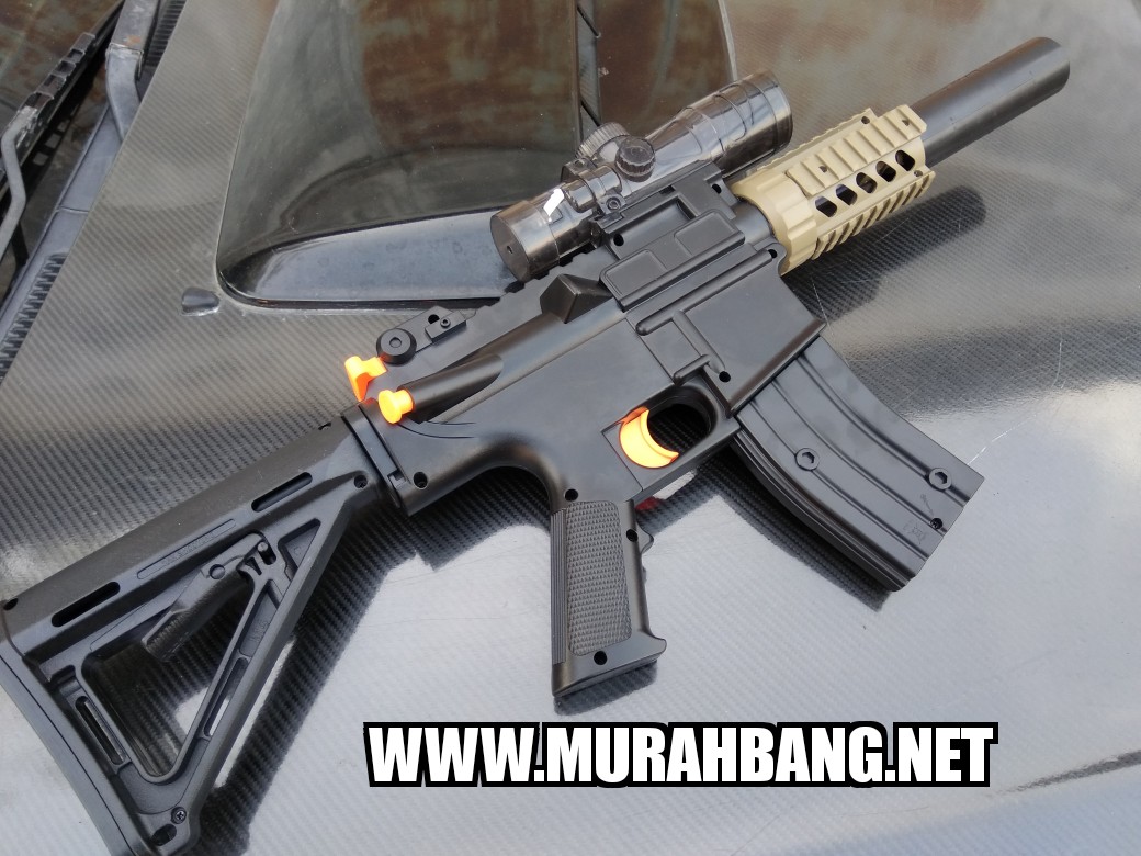 jual water gel gun m4 storm elektrikairsoft gun elektrik