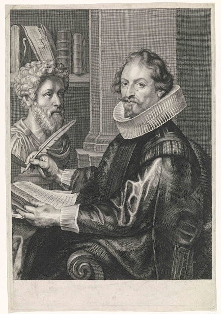 English 18th Century Portrait Sculpture Jan Gaspar Gevartius