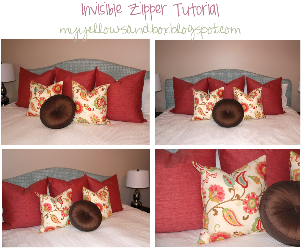 Invisible Zipper Pillow Tutorial Twist Me Pretty