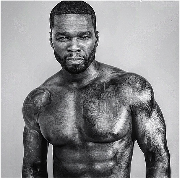 Magazine 50 Cent Shows Off Ripped Muscles As He Strips To