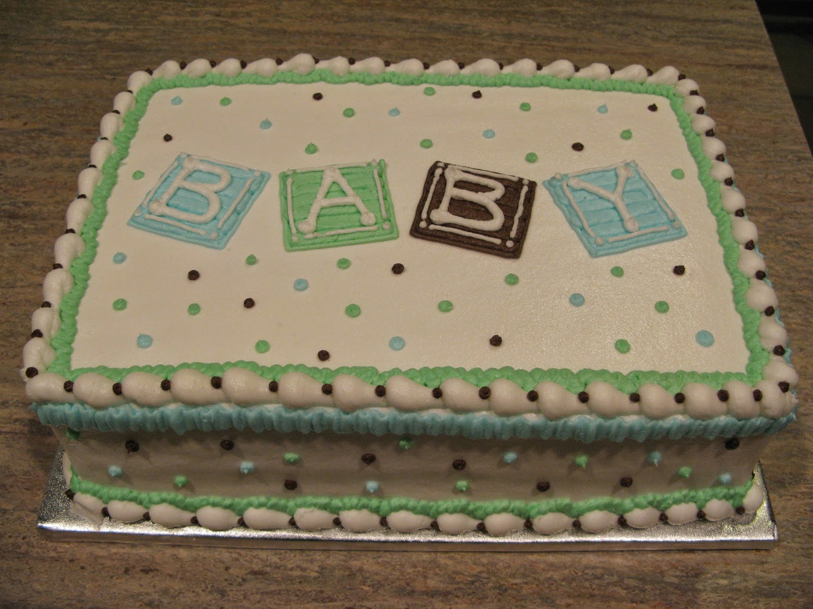 A Counselor's Confections Boy Baby Shower Cake
