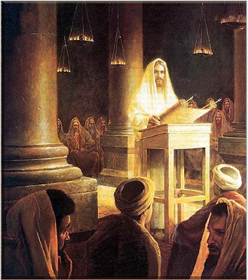 Resultado de imagen de JesÃºs en la sinagoga de Cafarnaum