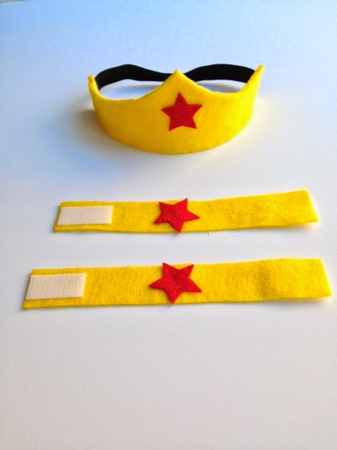 DIY Baby Wonder Woman Tiara & Bracelets