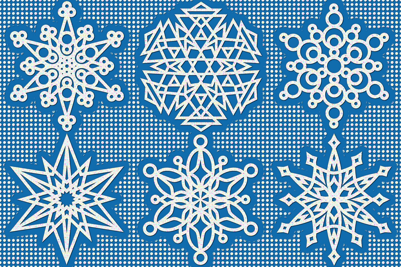 Don't Eat the Paste: A half dozen snowflakes to color