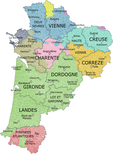 De la région Poitou-Charentes à la "nouvelle" Aquitaine