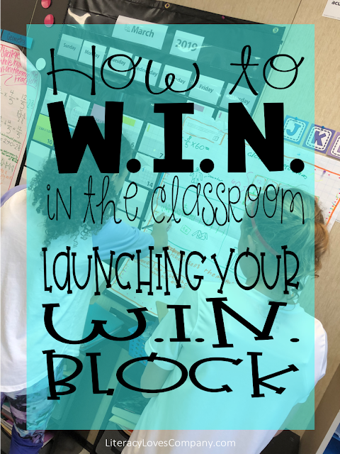 Thinking about starting a W.I.N. block in your classroom?  A perfect way to differentiate in the classroom and engage math learners.  Join Literacy Loves Company as she shares tips, advice, and free downloads to help you get started! 
