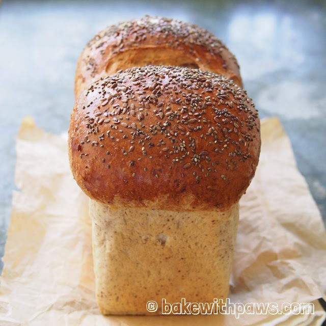 Multigrain Bread (Yudane Method) BAKE WITH PAWS