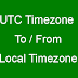 Convert UTC Timezone To Local/Device Current Timezone and Vice-Versa Swift 4 - iOS
