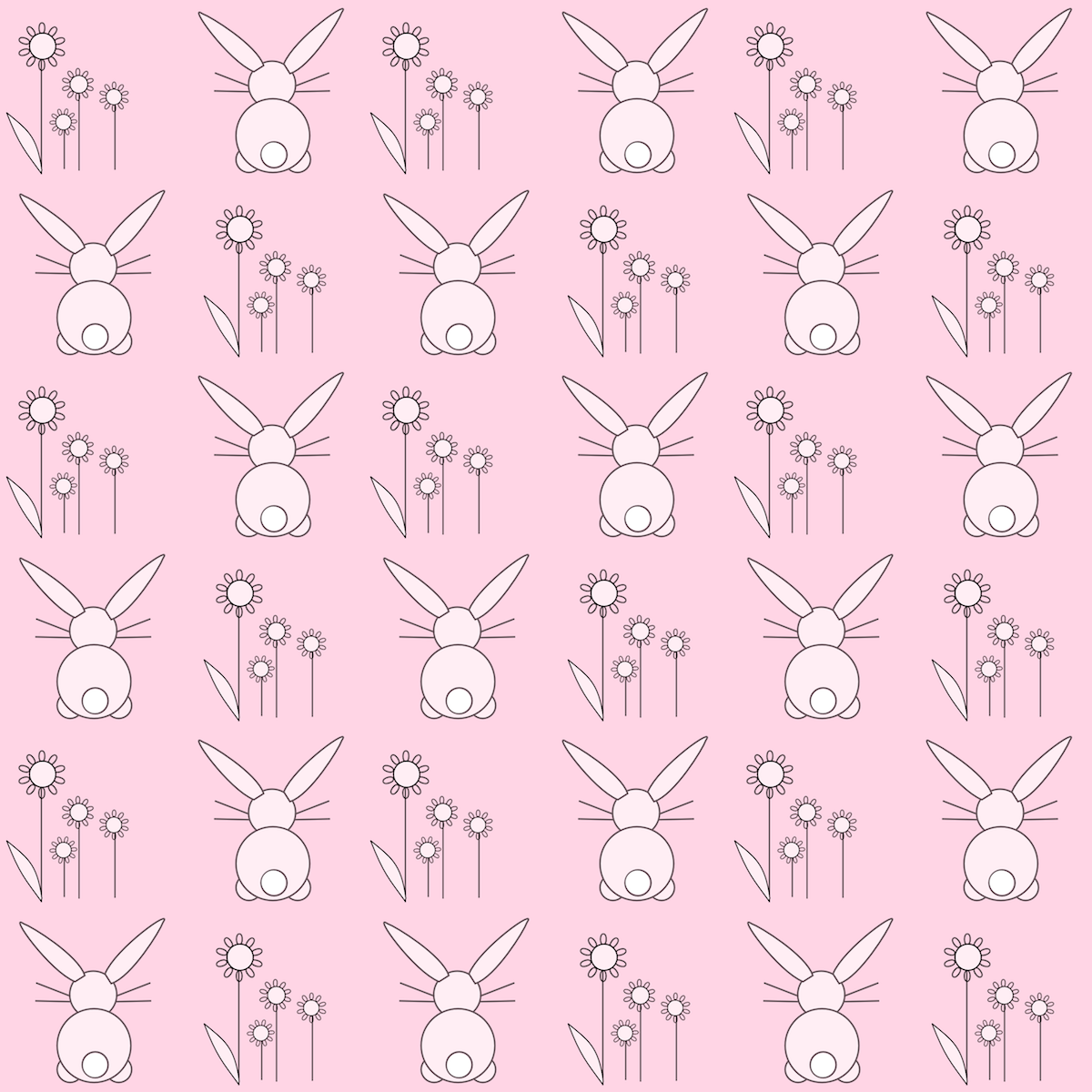 Free digital bunny nursery scrapbooking paper - ausdruckbares