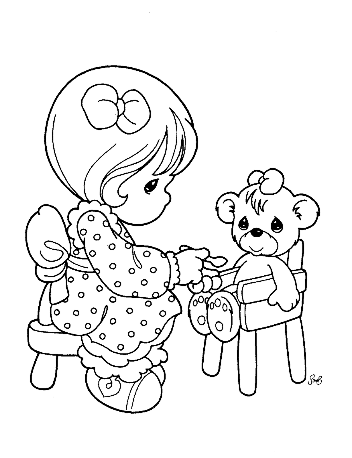 Disney Coloring Pages Precious Moments for Love Coloring Pages