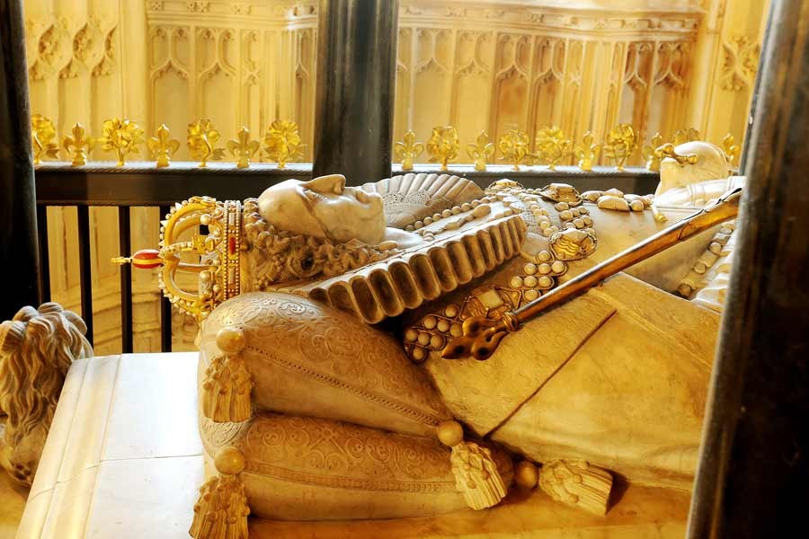 Terraqueoscopio Tumba de Isabel I de Inglaterra.