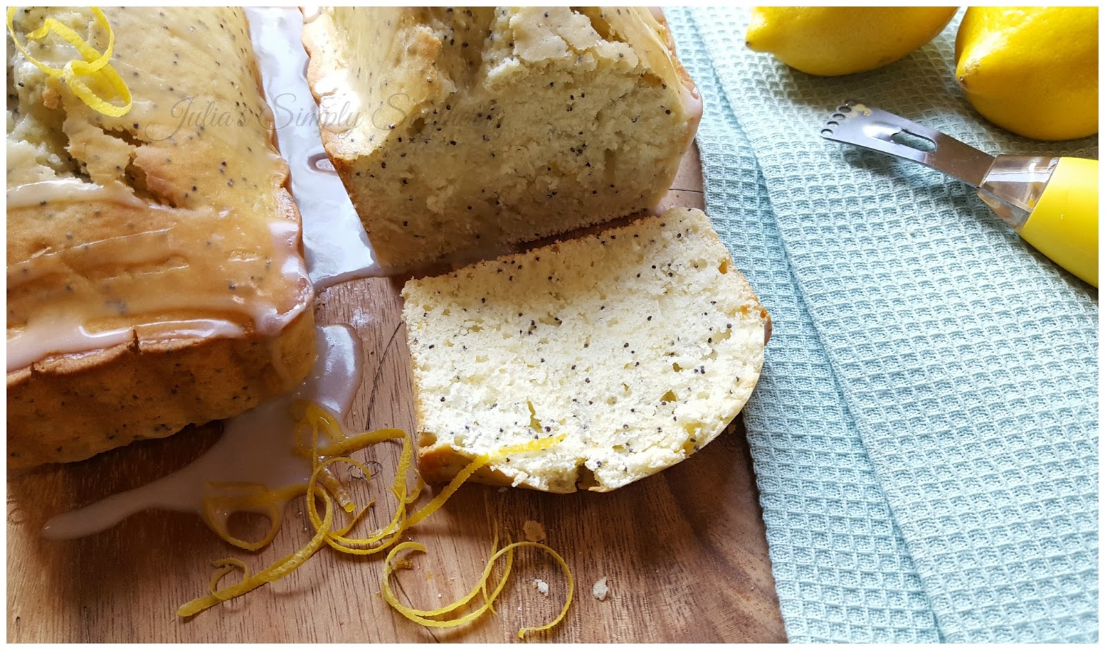 Julia's Simply Southern: Lemon Poppyseed Bread with Lemon Glaze