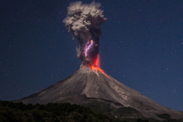 Colima Volcano Eruption