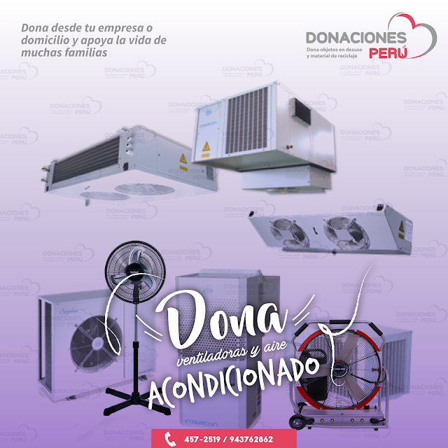Dona ventiladoras - Dona aire acondicionado - Dona Ventilador - Donar - Donalo