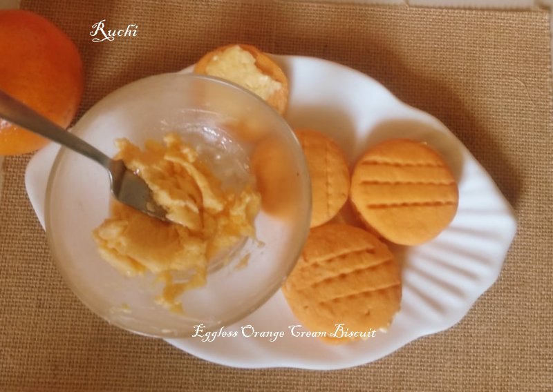 Ruchi Eggless Orange Cream Biscuit