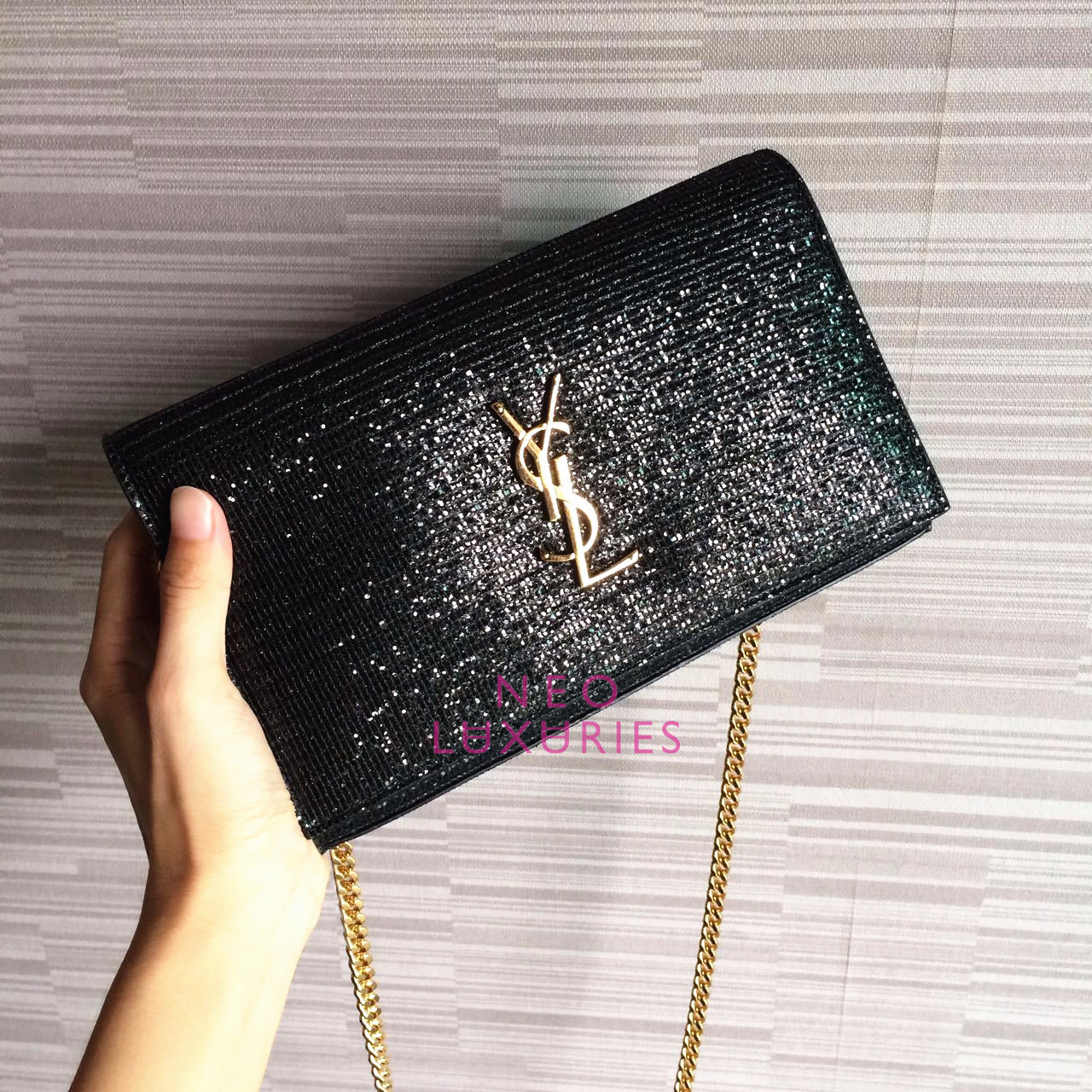 Neo LUXuries SOLD SAINT LAURENT PARIS (YSL) Medium Chain Wallet 377829