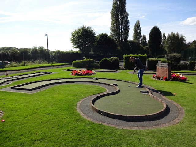Crazy Golf course at Vickersway Park in Northwich, Cheshire