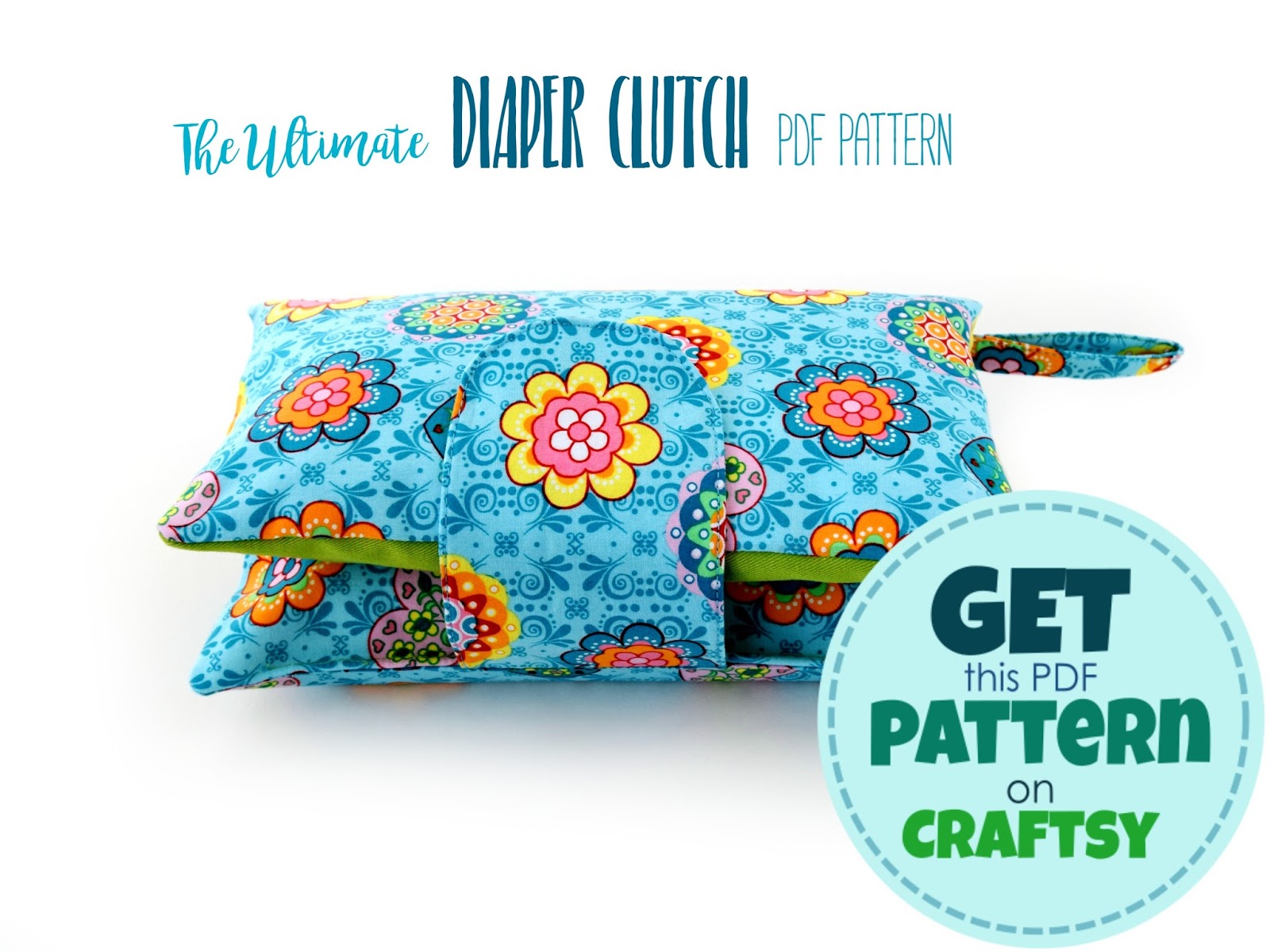 This cute and super convenient DIAPER CLUTCH sewing pattern is the perfect handmade gift every new mom would love to have. Also, makes an excellent baby shower present. Totally adjustable: one pattern, many different options! Check it out!