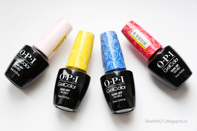 OPI gelcolor collection Hello Kitty весна 2016