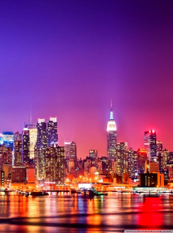 Skyline New York City Night Hd Wallpaper | Important ...