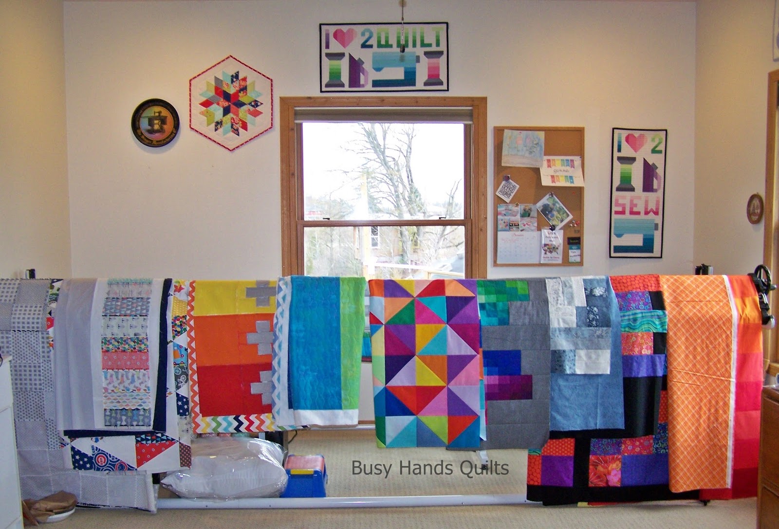 Busy Hands Quilts 9 Quilt Tops Awaiting!