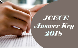 JCECE Key 2018, JCECEB Key 2018, JCECE Official Answer Key 2018, JCECE Answer key