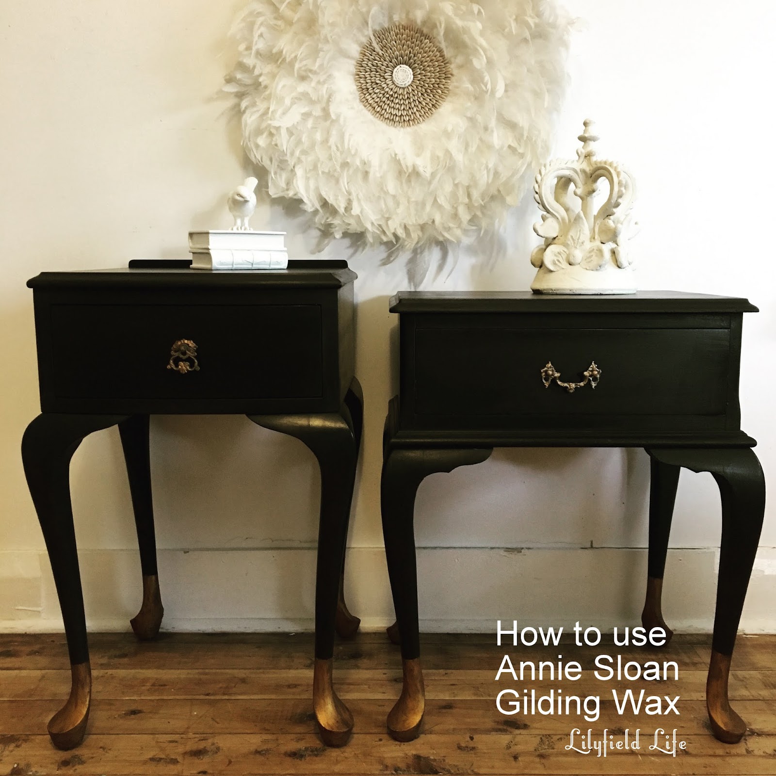 VIDEO- Applying Gold Gilding Wax Furniture Painting Tutorial