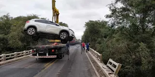 Três mulheres morrem após carro cair de ponte em Caçapava do Sul