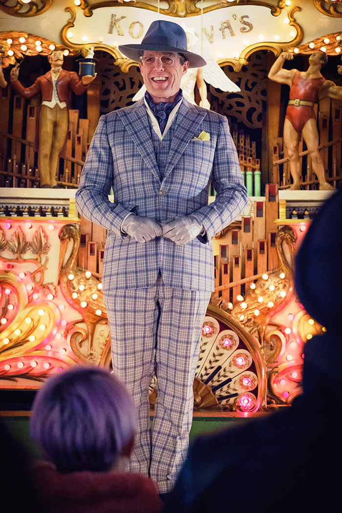 HUGH GRANT as Phoenix Buchanan in the family adventure "PADDINGTON 2," from Warner Bros. Pictures and STUDIOCANAL, in association with Anton Capital Entertainment S.C.A., a Warner Bros. Pictures release.