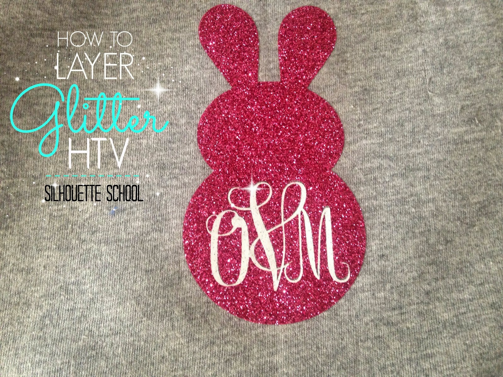 How to Layer Glitter Heat Transfer Vinyl with Silhouette (V4 Tutorial) -  Silhouette School