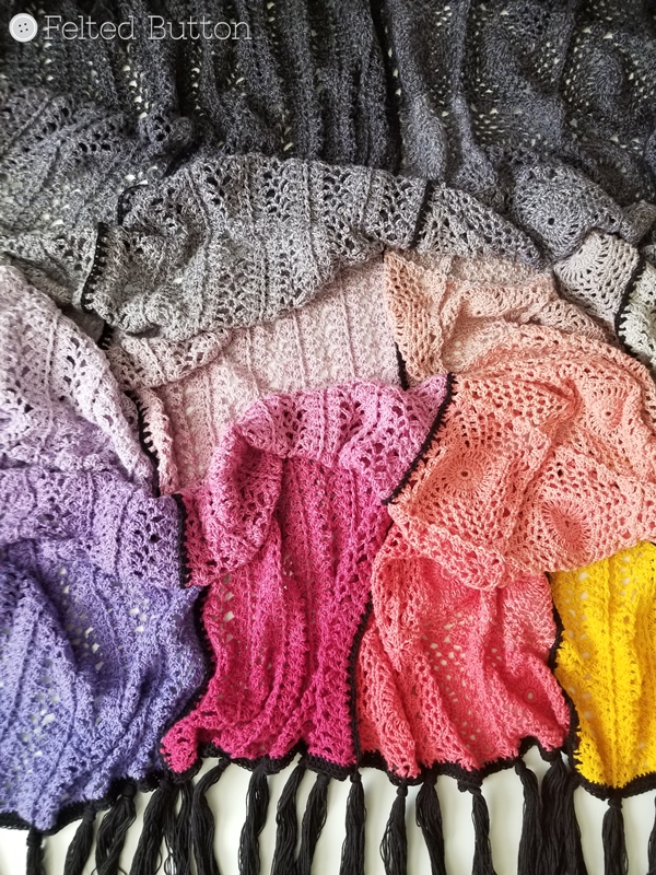 Aurora Blanket crochet pattern by Susan Carlson of Felted Button