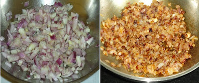 onion fried to make masala