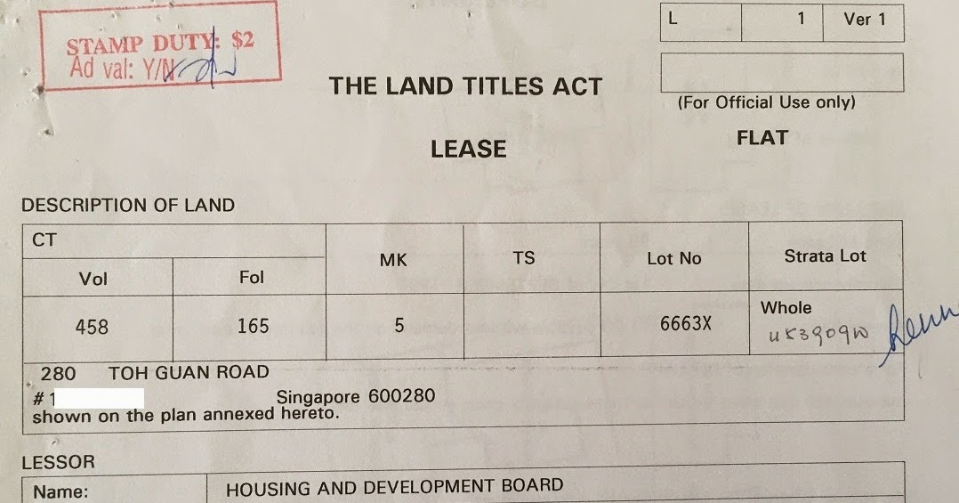 Singapore Real Estate Salesperson (RES) Titles of Properties & Share